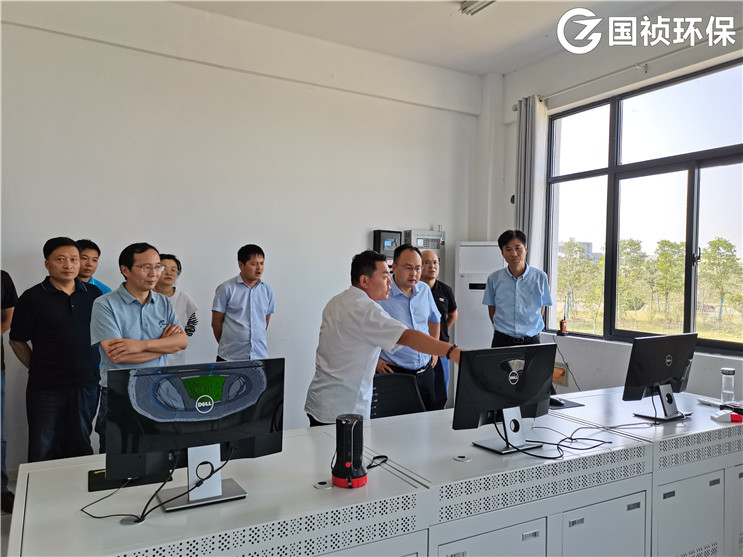 高新区生态环境局方明局长一行光临国祯环？？？？？５鞑榱斓