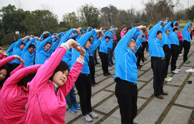 国祯环保成功进杏装欢乐国祯毅起来——蜀山毅杏妆活动