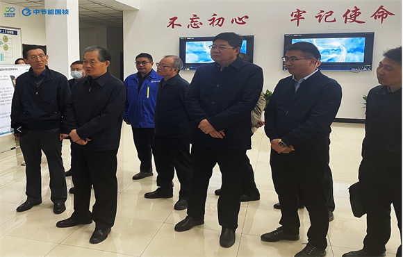 安徽省副省长张曙光一行光临常德城东污水厂督导调研